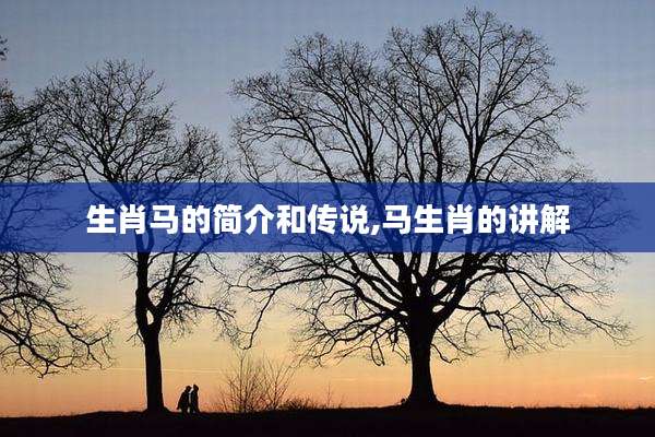 生肖马的简介和传说,马生肖的讲解