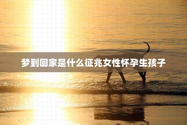 梦到回家是什么征兆女性怀孕生孩子