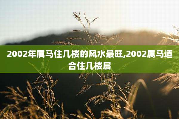 2002年属马住几楼的风水最旺,2002属马适合住几楼层