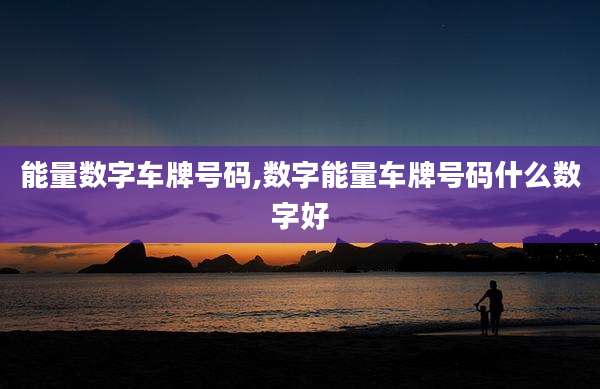 能量数字车牌号码,数字能量车牌号码什么数字好