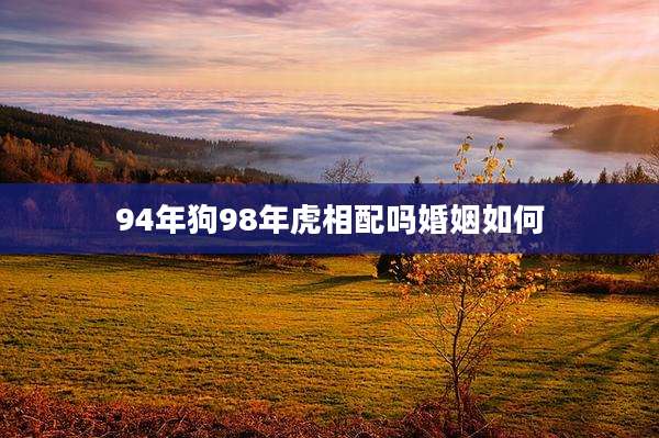 94年狗98年虎相配吗婚姻如何