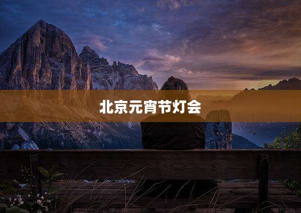 北京元宵节灯会