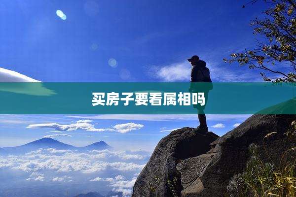 买房子要看属相吗