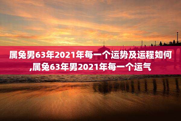 属兔男63年2021年每一个运势及运程如何,属兔63年男2021年每一个运气