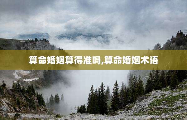 算命婚姻算得准吗,算命婚姻术语