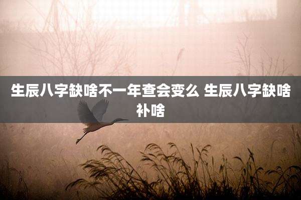 生辰八字缺啥不一年查会变么 生辰八字缺啥补啥