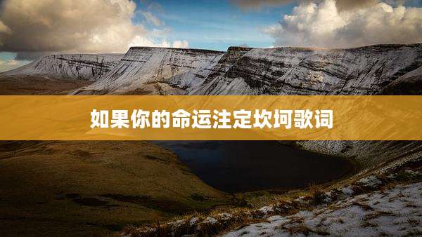 如果你的命运注定坎坷歌词