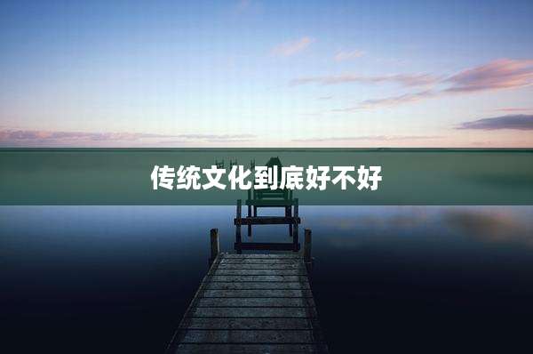 传统文化到底好不好