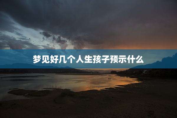 梦见好几个人生孩子预示什么