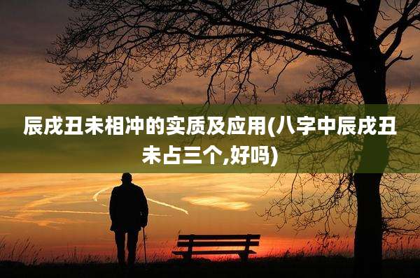 辰戌丑未相冲的实质及应用(八字中辰戌丑未占三个,好吗)