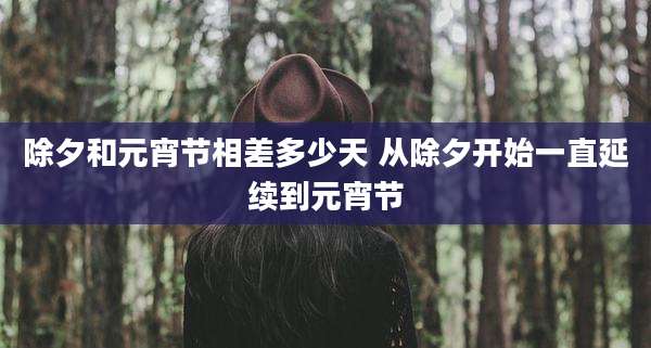 除夕和元宵节相差多少天 从除夕开始一直延续到元宵节
