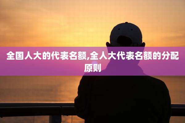 全国人大的代表名额,全人大代表名额的分配原则