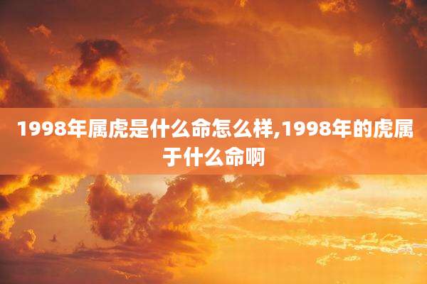 1998年属虎是什么命怎么样,1998年的虎属于什么命啊