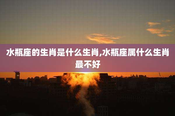 水瓶座的生肖是什么生肖,水瓶座属什么生肖最不好