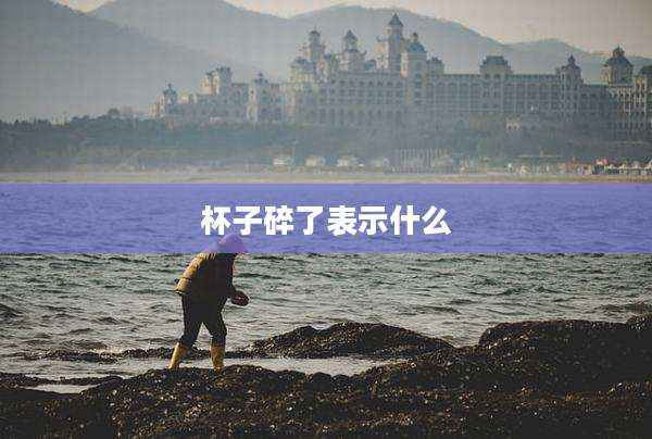 杯子碎了表示什么