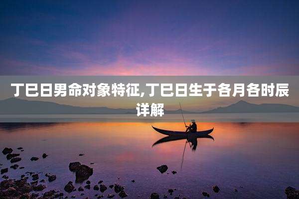 丁巳日男命对象特征,丁巳日生于各月各时辰详解