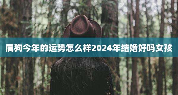属狗今年的运势怎么样2024年结婚好吗女孩