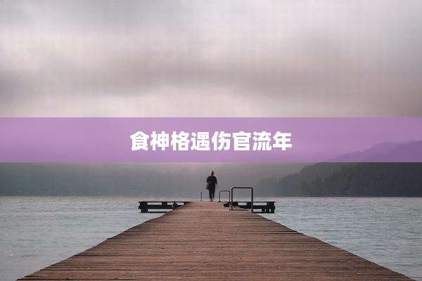 食神格遇伤官流年