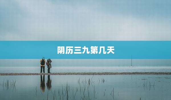 阴历三九第几天