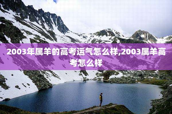 2003年属羊的高考运气怎么样,2003属羊高考怎么样