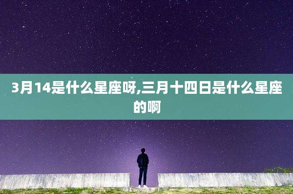 3月14是什么星座呀,三月十四日是什么星座的啊