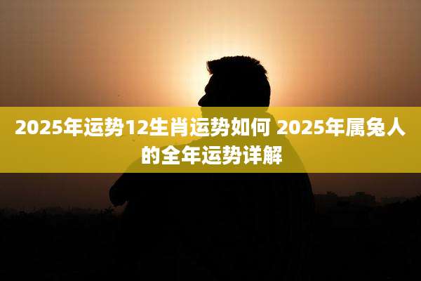 2025年运势12生肖运势如何 2025年属兔人的全年运势详解