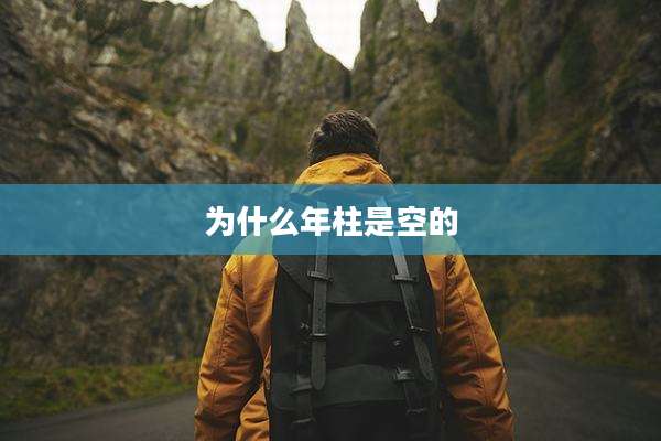 为什么年柱是空的