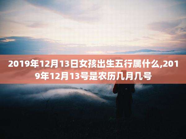 2019年12月13日女孩出生五行属什么,2019年12月13号是农历几月几号