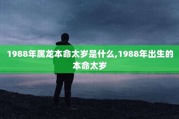 1988年属龙本命太岁是什么,1988年出生的本命太岁