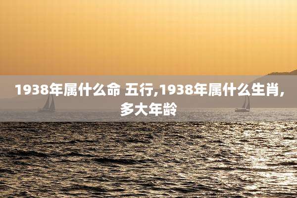 1938年属什么命 五行,1938年属什么生肖,多大年龄