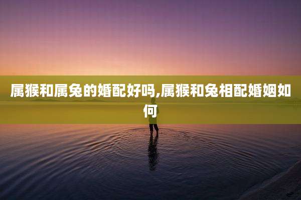 属猴和属兔的婚配好吗,属猴和兔相配婚姻如何