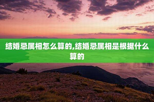 结婚忌属相怎么算的,结婚忌属相是根据什么算的