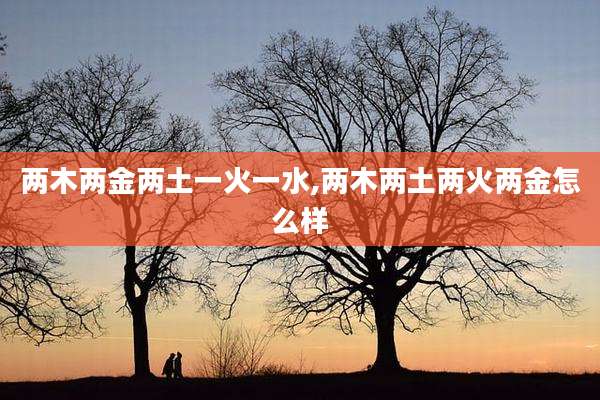 两木两金两土一火一水,两木两土两火两金怎么样