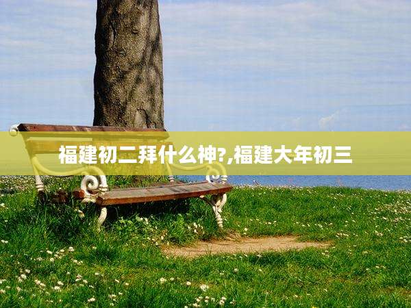 福建初二拜什么神?,福建大年初三