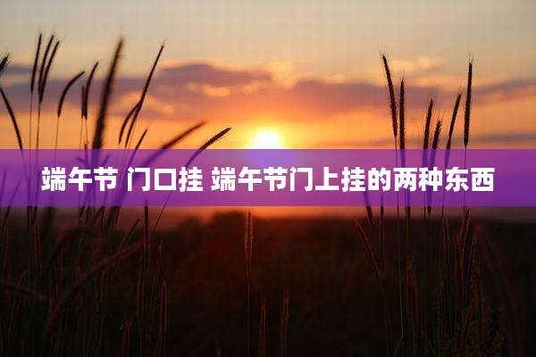 端午节 门口挂 端午节门上挂的两种东西