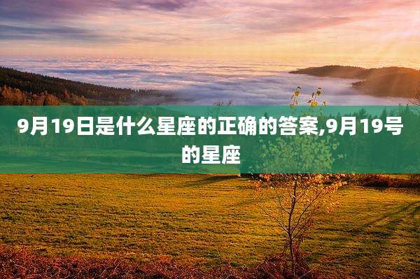 9月19日是什么星座的正确的答案,9月19号的星座