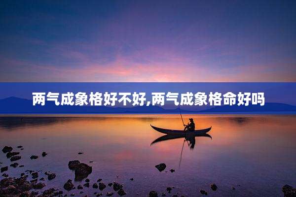 两气成象格好不好,两气成象格命好吗