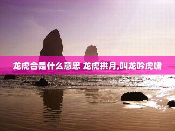 龙虎合是什么意思 龙虎拱月,叫龙吟虎啸