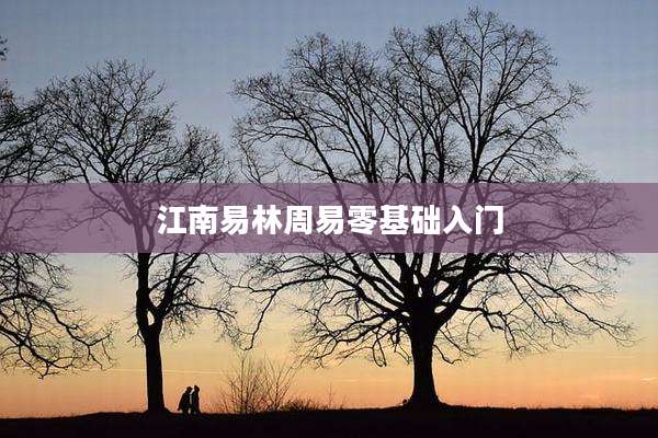 江南易林周易零基础入门