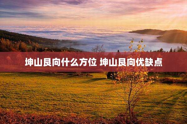 坤山艮向什么方位 坤山艮向优缺点