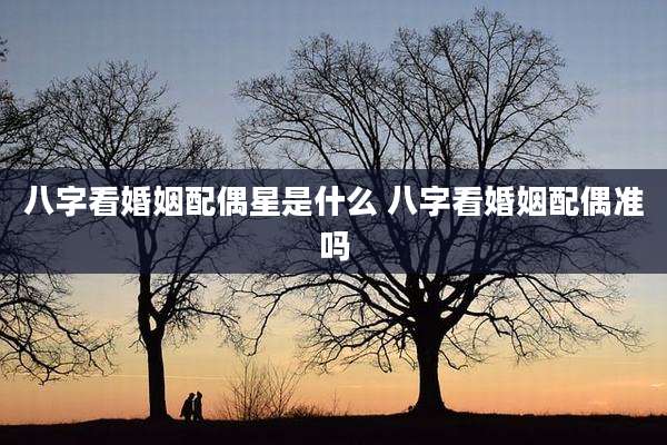 八字看婚姻配偶星是什么 八字看婚姻配偶准吗