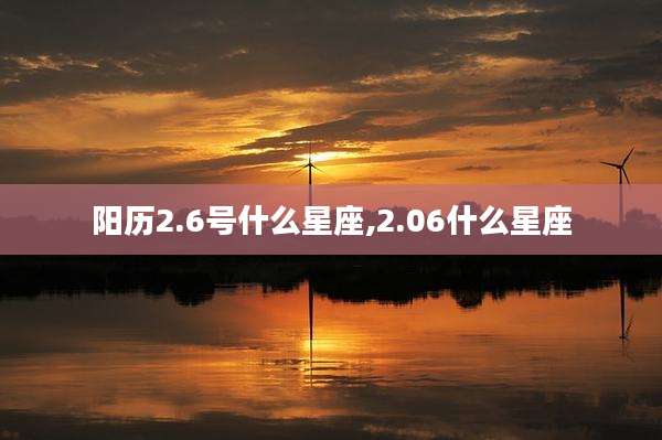 阳历2.6号什么星座,2.06什么星座