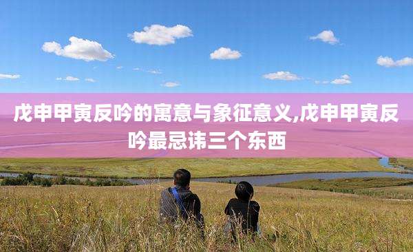 戊申甲寅反吟的寓意与象征意义,戊申甲寅反吟最忌讳三个东西
