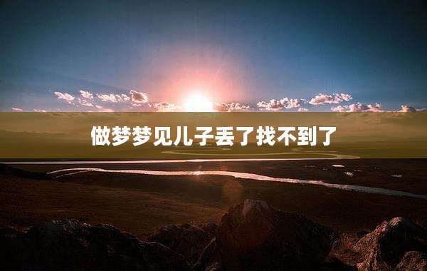 做梦梦见儿子丢了找不到了