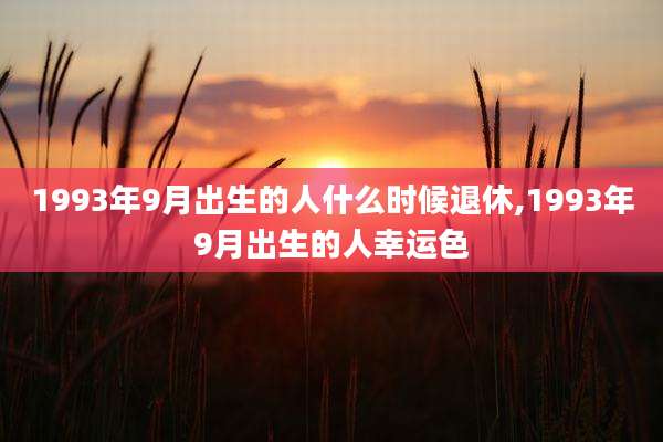 1993年9月出生的人什么时候退休,1993年9月出生的人幸运色