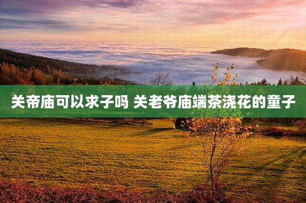 关帝庙可以求子吗 关老爷庙端茶浇花的童子