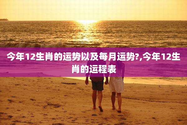 今年12生肖的运势以及每月运势?,今年12生肖的运程表