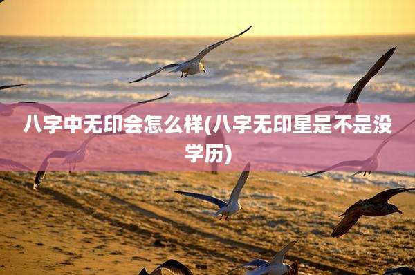 八字中无印会怎么样(八字无印星是不是没学历)