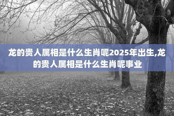 龙的贵人属相是什么生肖呢2025年出生,龙的贵人属相是什么生肖呢事业