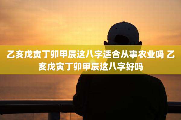 乙亥戊寅丁卯甲辰这八字适合从事农业吗 乙亥戊寅丁卯甲辰这八字好吗